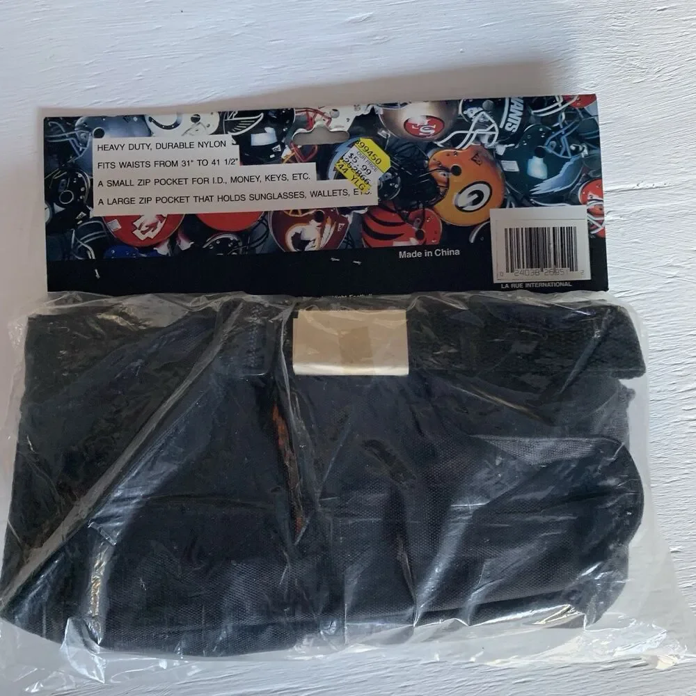 Vintage New Monday Night NFL Raiders Team Logo Travel Pack Fanny Pack